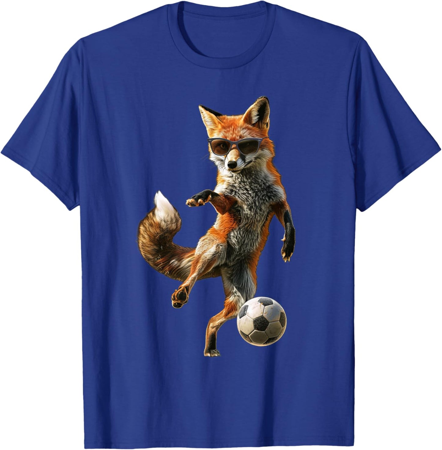 Fox Soccer Football T-Shirt - T-Shirt | Royal