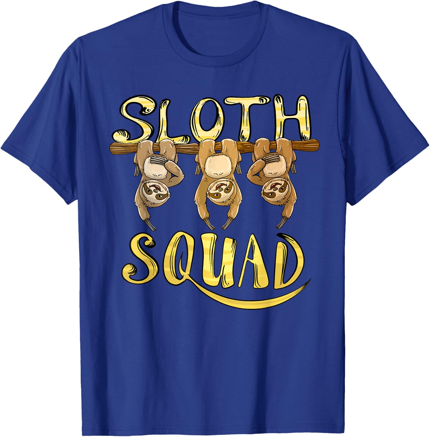 Cool Sloth Squad | Funny Lazy Slow Animal Lover Group Gift T-Shirt - T-Shirt | Royal