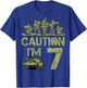 7th Birthday Military I'm 7 Year Old Soldier Camo 7 Birthday T-Shirt - T-Shirt | Royal