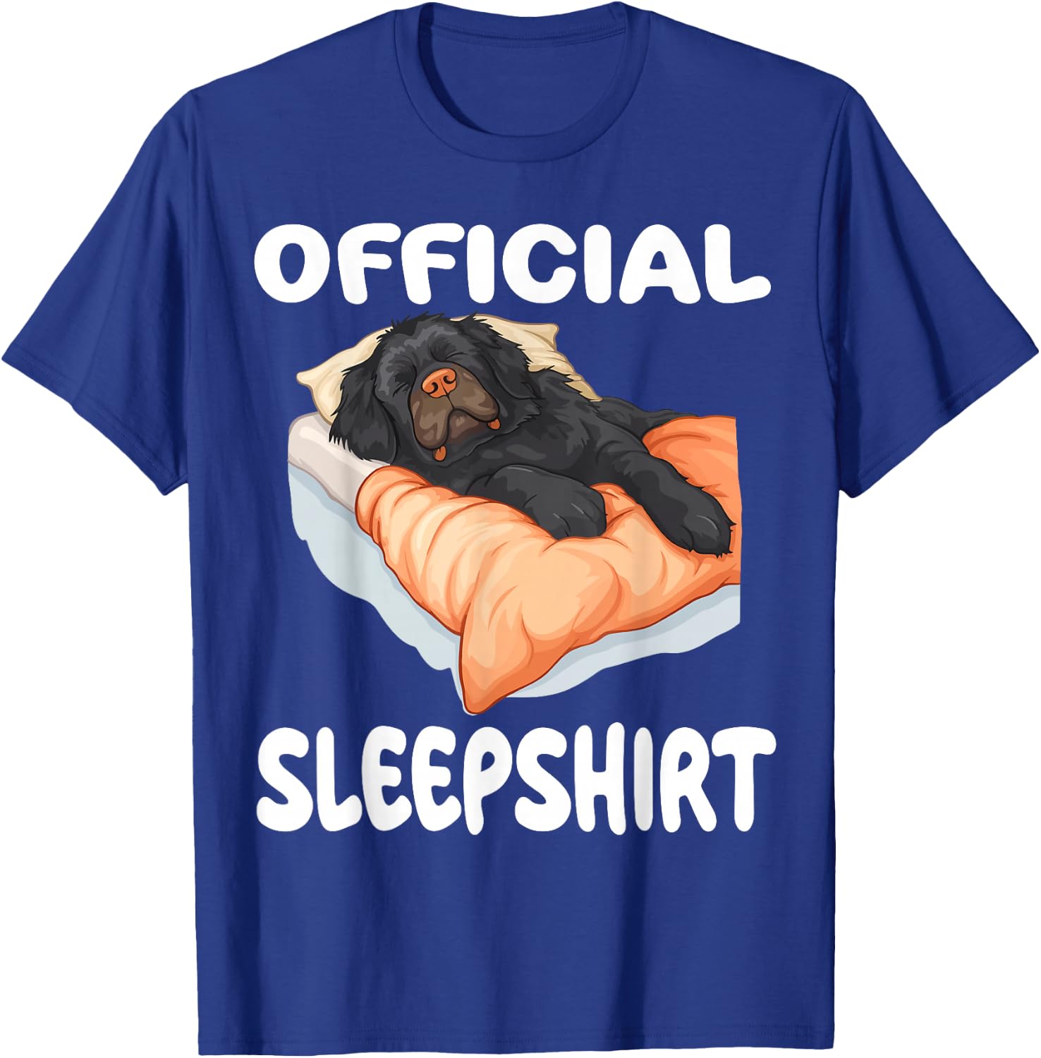Newfoundland Dog Official Sleepshirt Pajamas Nightgown T-Shirt - T-Shirt | Royal