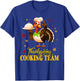 Thanksgiving Cooking Team Funny Turkey Chef Costume Gift T-Shirt - T-Shirt | Royal