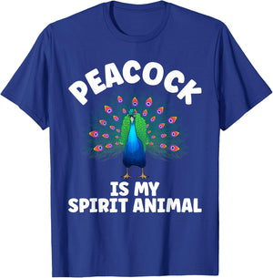 Funny Peacock Design Women Pheasant Peacock Lovers T-Shirt - T-Shirt | Royal