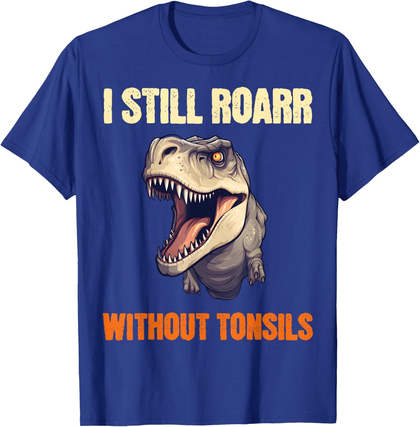 Boys Tonsil Removal Surgery Get Well Kids Dinosaur T-Shirt - T-Shirt | Royal