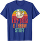 Keep Calm and Throw Stuff funny Pottery T-Shirt - T-Shirt | Royal