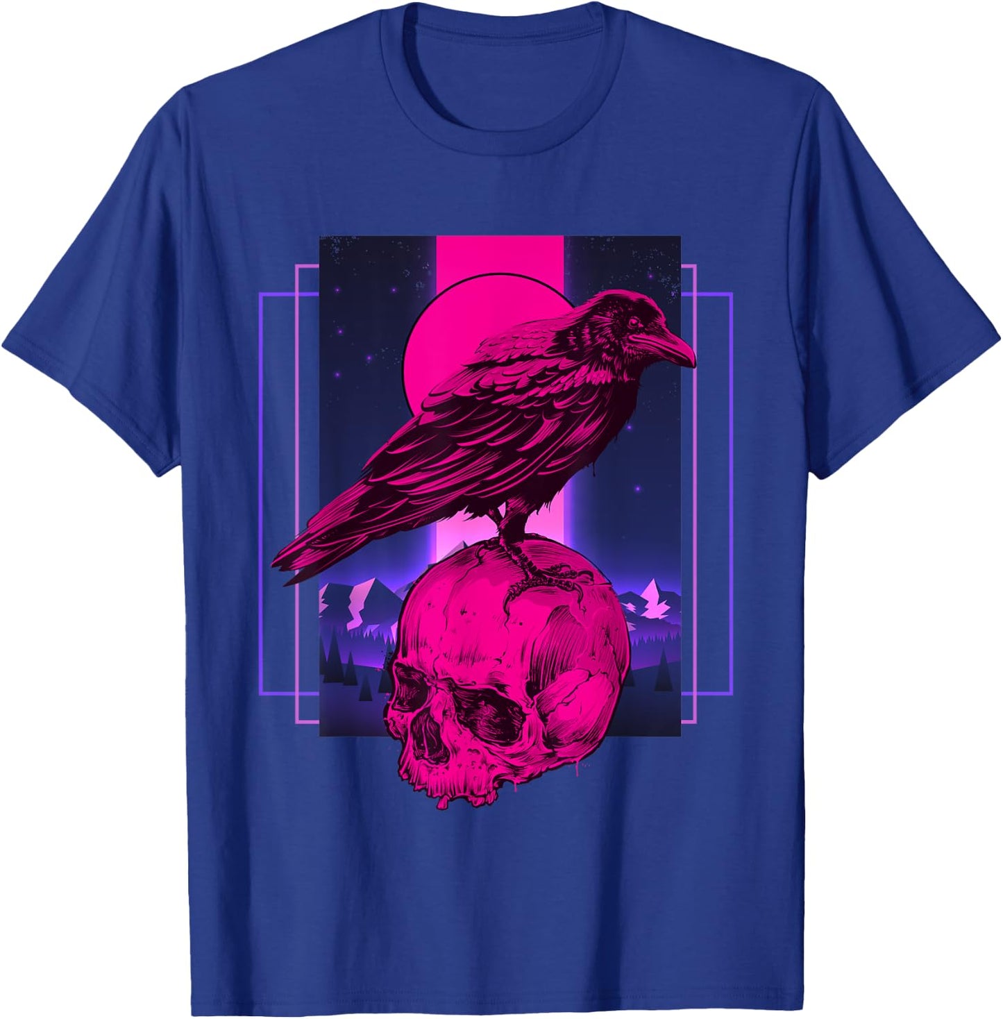 Skull Raven T-Shirt - T-Shirt | Royal