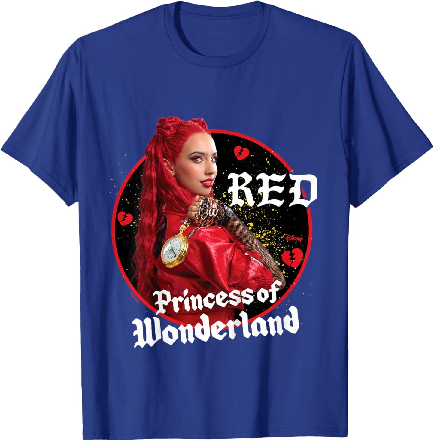 Kids Descendants 4 - Red Princess of Wonderland Broken Hearts T-Shirt - T-Shirt | Royal