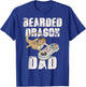 Bearded dragon Dad Video Game Reptiles Pagona Gamers T-Shirt - T-Shirt | Royal