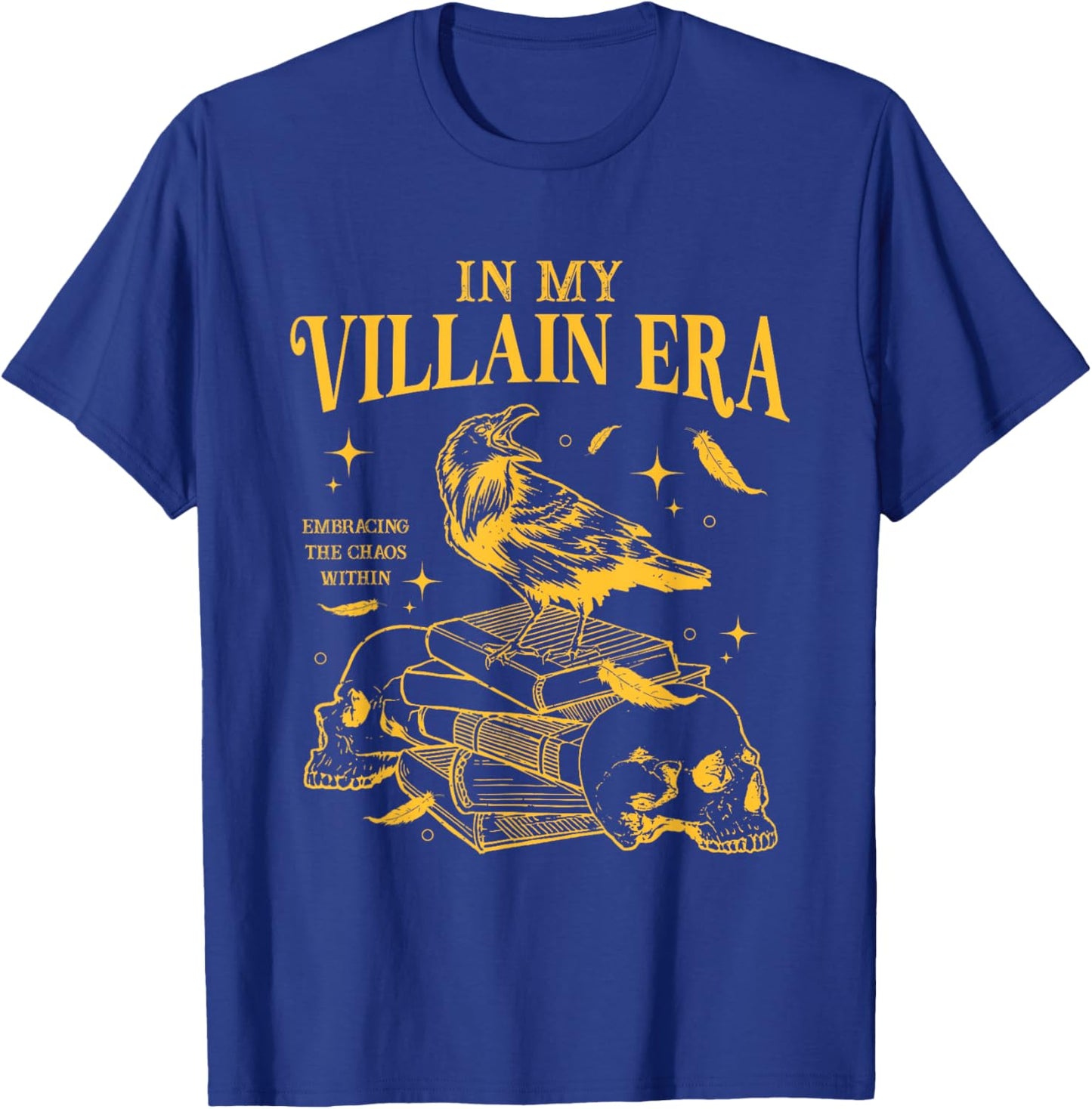 Retro In My Villain Era Morally Grey Books Club T-Shirt - T-Shirt | Royal