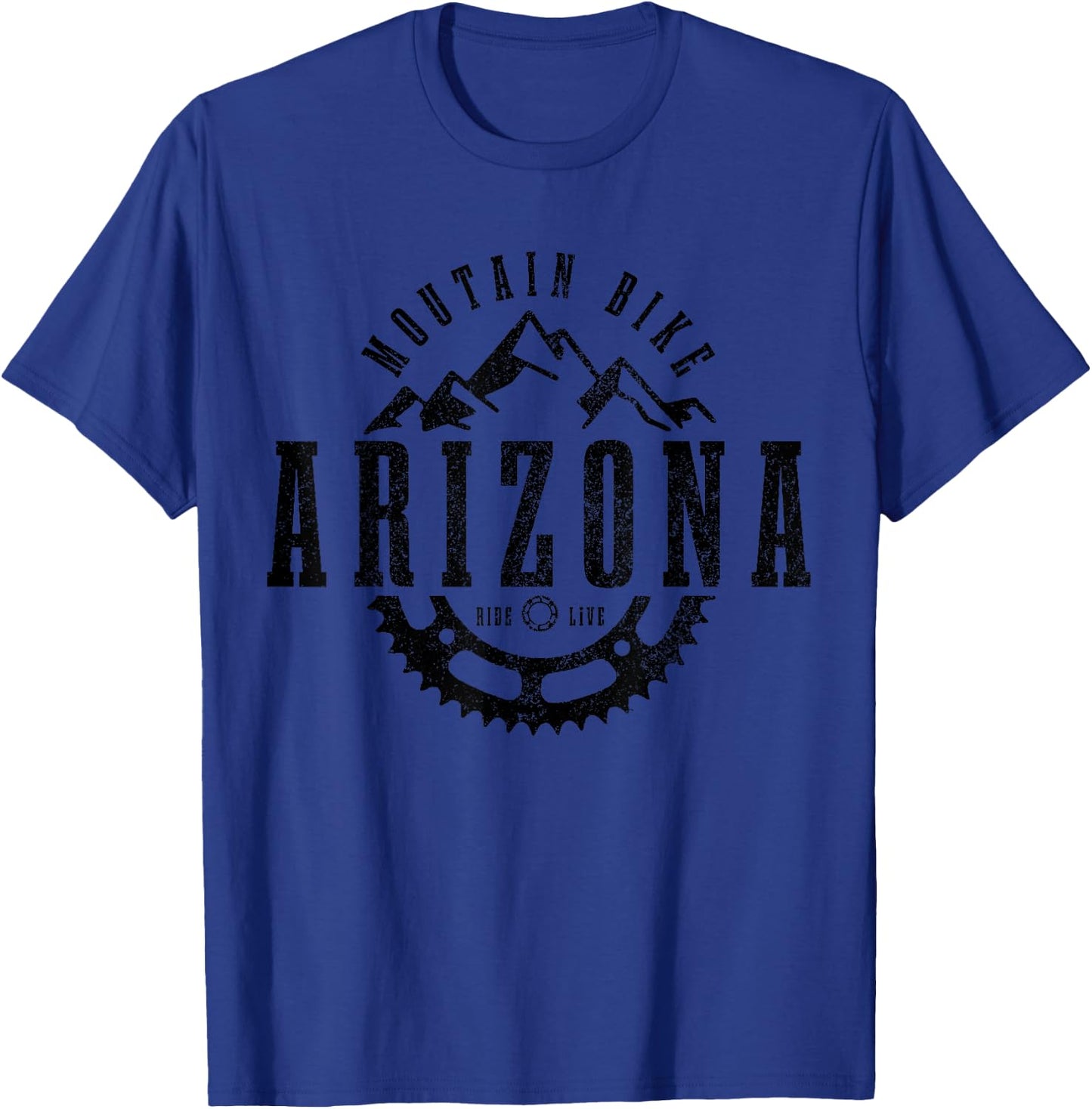 Mountain Bike Arizona MTB Downhill Biking Vintage Biker T-Shirt - T-Shirt | Royal