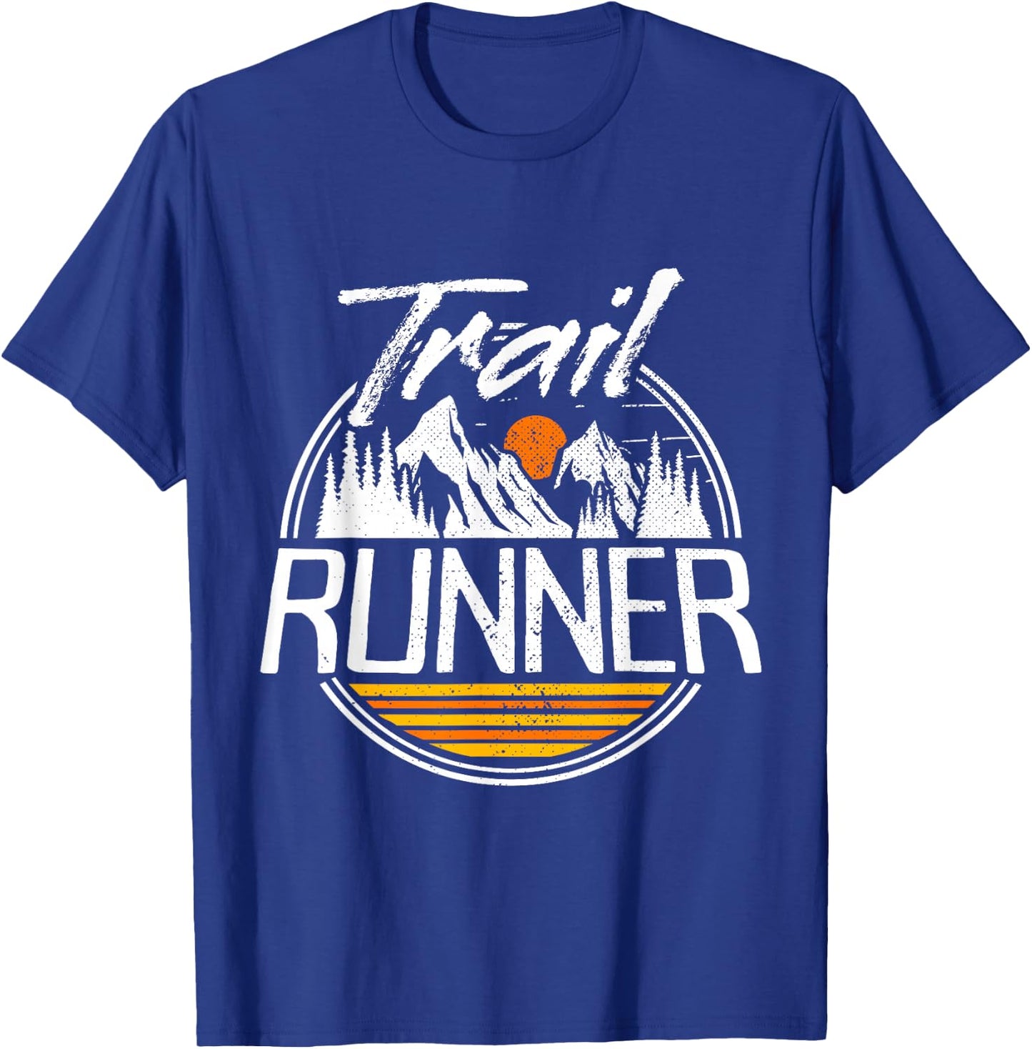 Trail Running Ultra Run Adventure Hiking Fell Trail Runner T-Shirt - T-Shirt | Royal