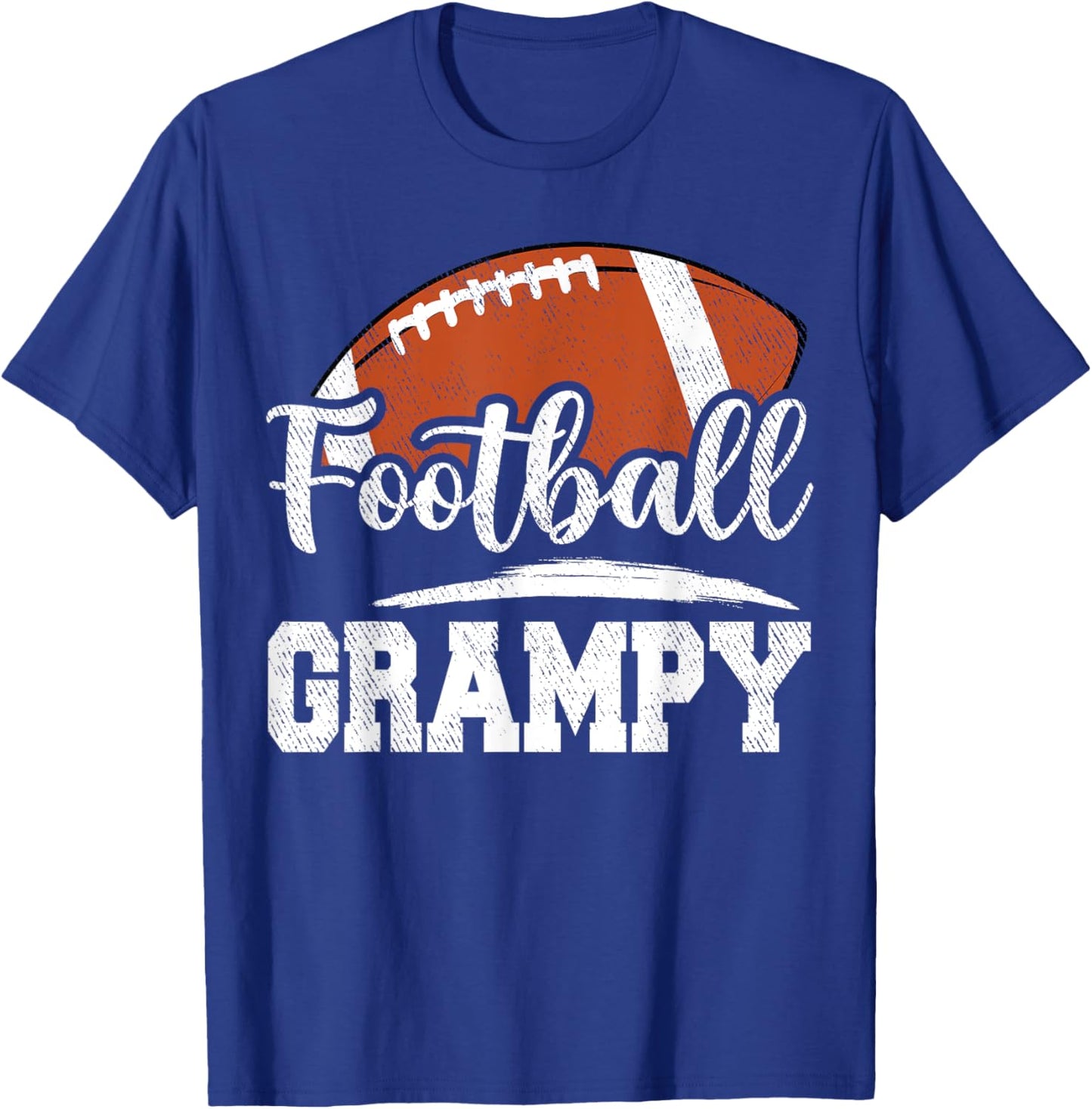 Football Grampy Football Player Game Day Father's Day T-Shirt - T-Shirt | Royal