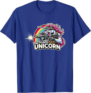 Tactical Unicorn for Police SWAT Operators T-Shirt - T-Shirt | Royal