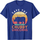 Save The Chubby Unicorns Rhino T-Shirt - T-Shirt | Royal