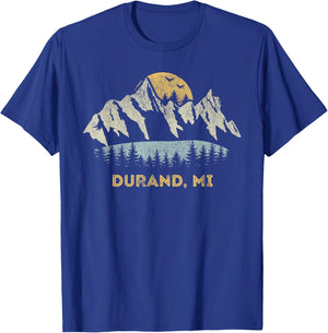 Durand Michigan Mountain Sunset Sunrise MI T-Shirt - T-Shirt | Royal