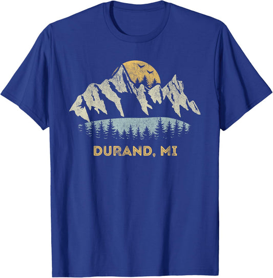 Durand Michigan Mountain Sunset Sunrise MI T-Shirt - T-Shirt | Royal