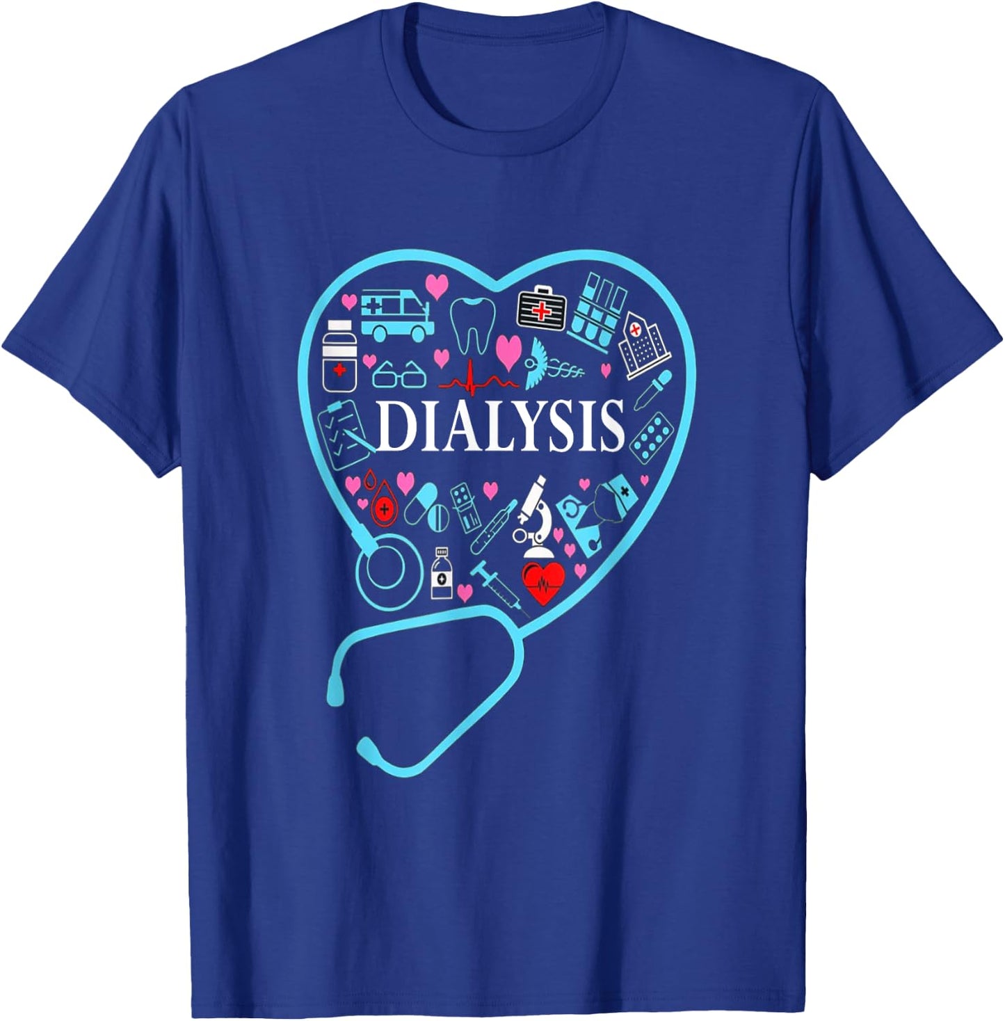 Dialysis Technician Nephrology Tech T-Shirt - T-Shirt | Royal