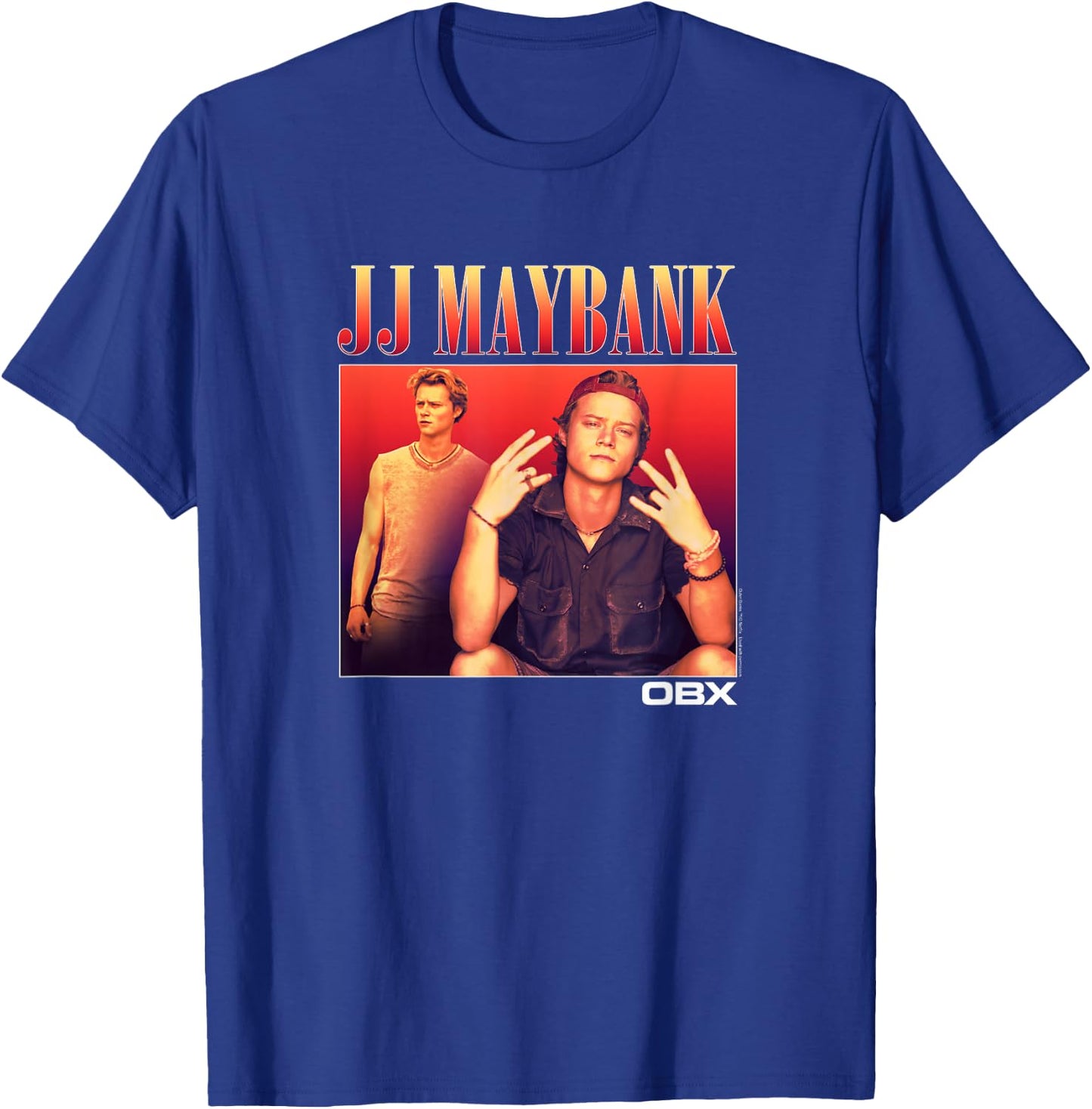 Outer Banks JJ Maybank Portrait Small T-Shirt - T-Shirt | Royal