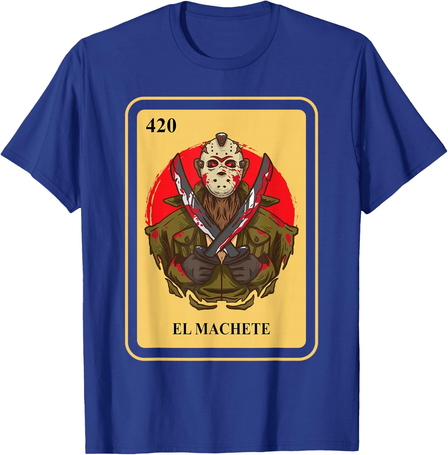 Mexican El Machete traditional Bingo Card game T-Shirt - T-Shirt | Royal