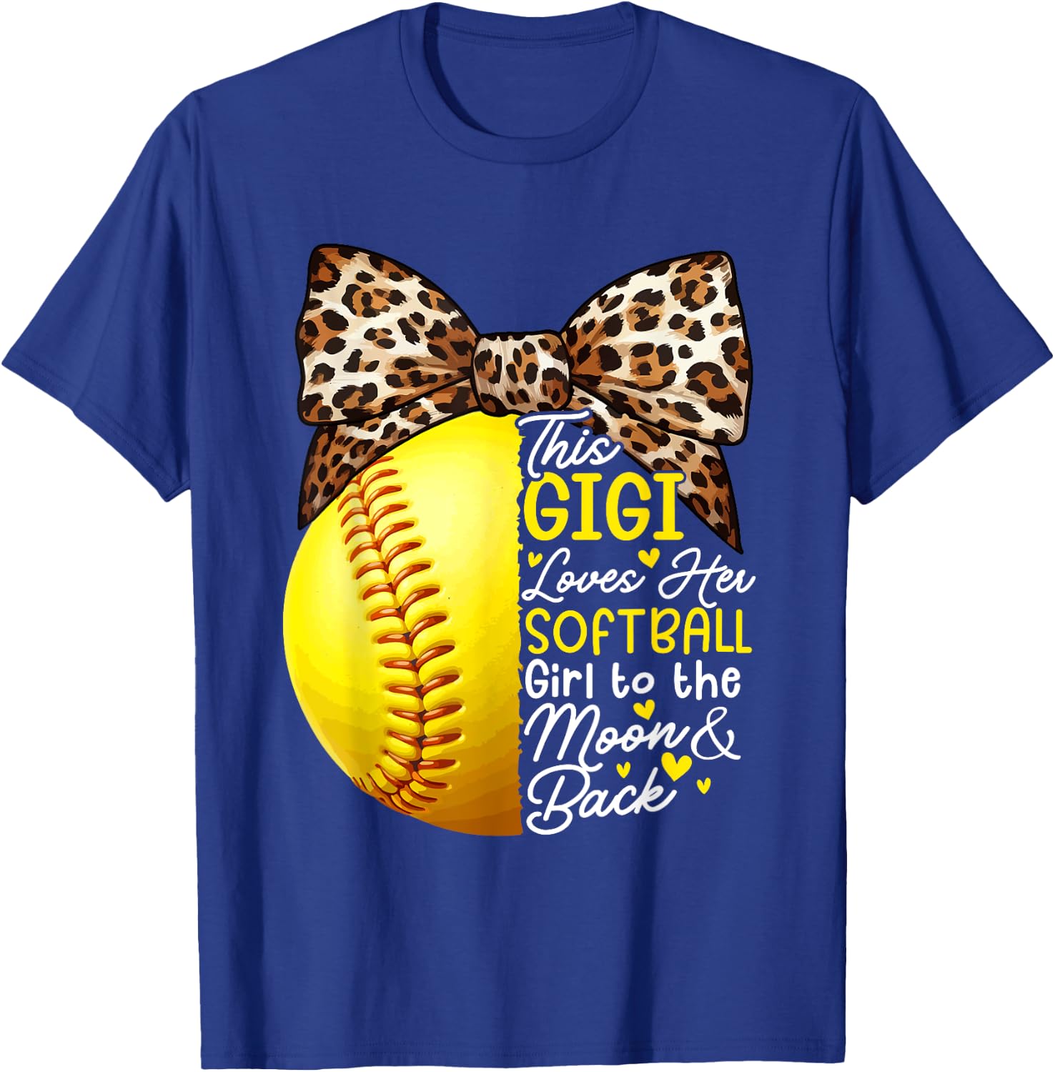 Softball Gigi Loves Her Softball Costume Girl Lover Player T-Shirt - T-Shirt | Royal