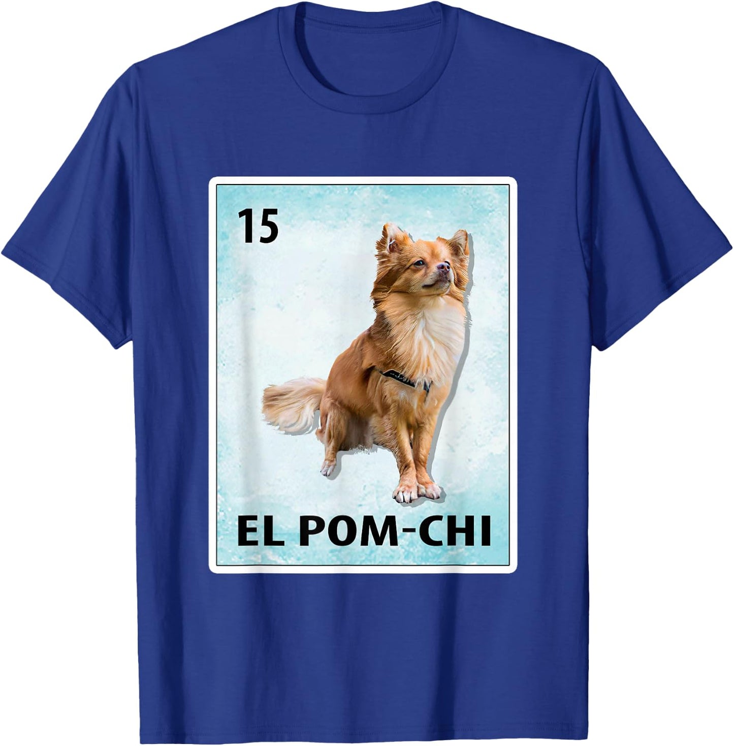 El Pom-Chi Mexican Pom-Chi Cards T-Shirt - T-Shirt | Royal