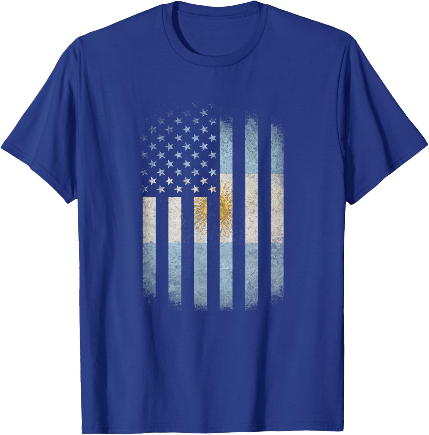 Argentina and America Flag - Argentinian American Flag T-Shirt - T-Shirt | Royal