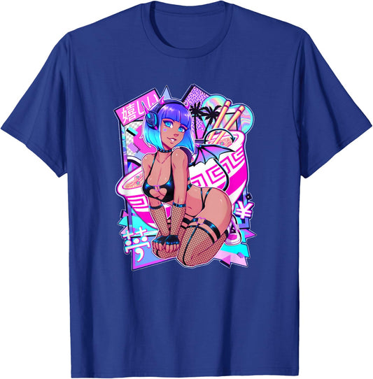 Sexy Anime Girl Japanese Sexy Demon Girl Cosplay Small T-Shirt - T-Shirt | Royal