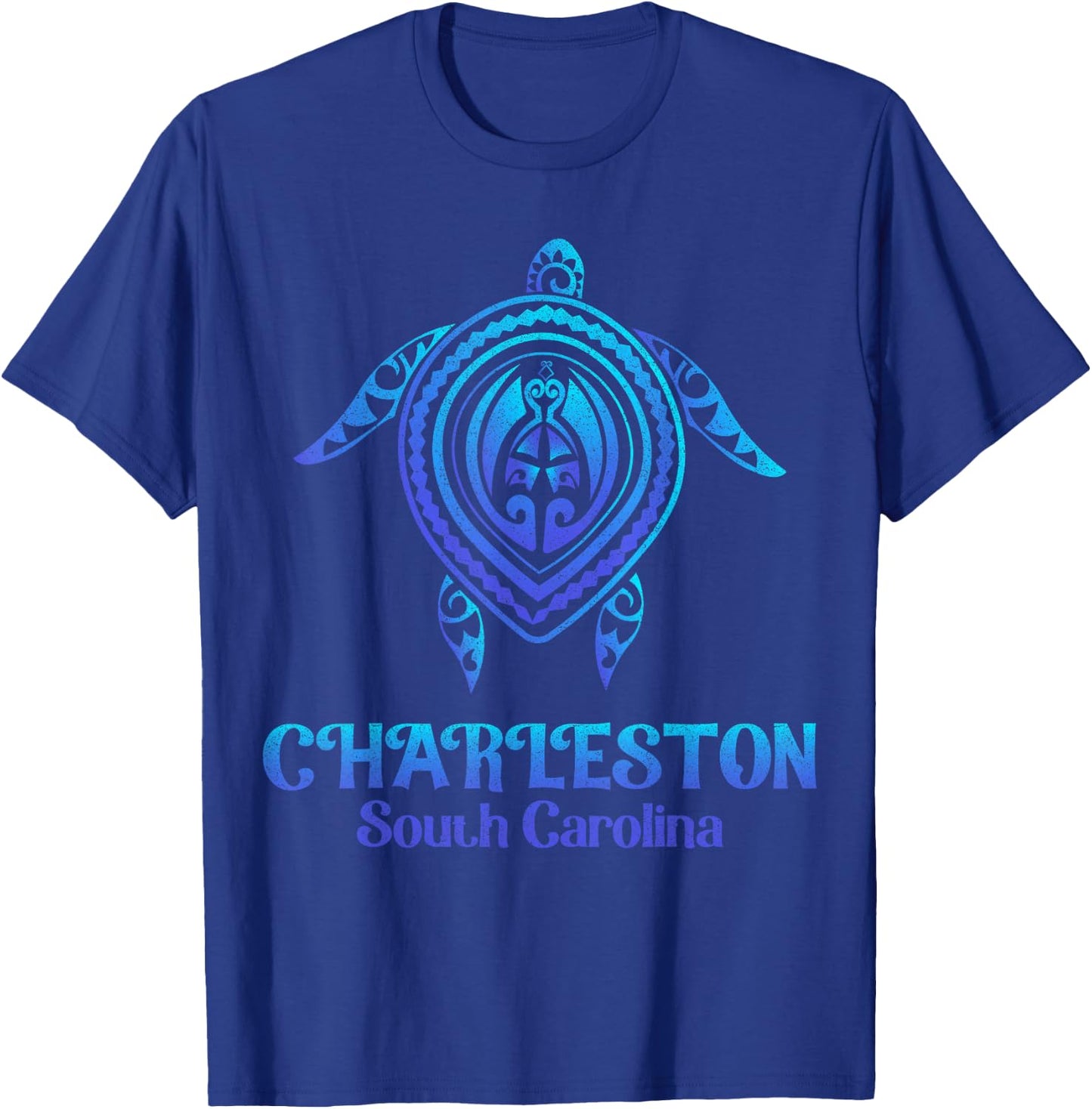 Charleston South Carolina Beach Charleston SC Sea Turtle Men Women Kids T-Shirt - T-Shirt | Royal