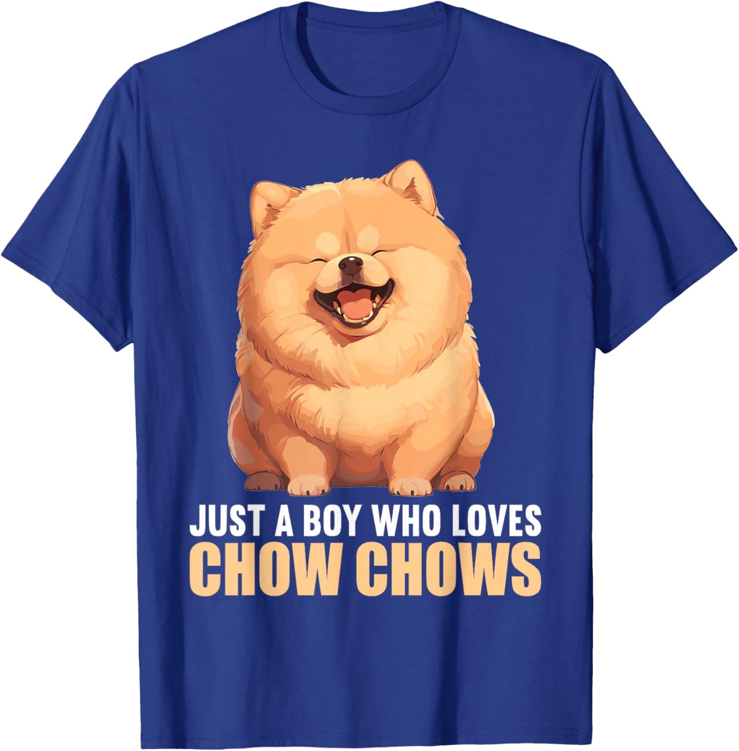 Just a Boy who loves Chow Chows Dogs Dog Chow Chow T-Shirt - T-Shirt | Royal