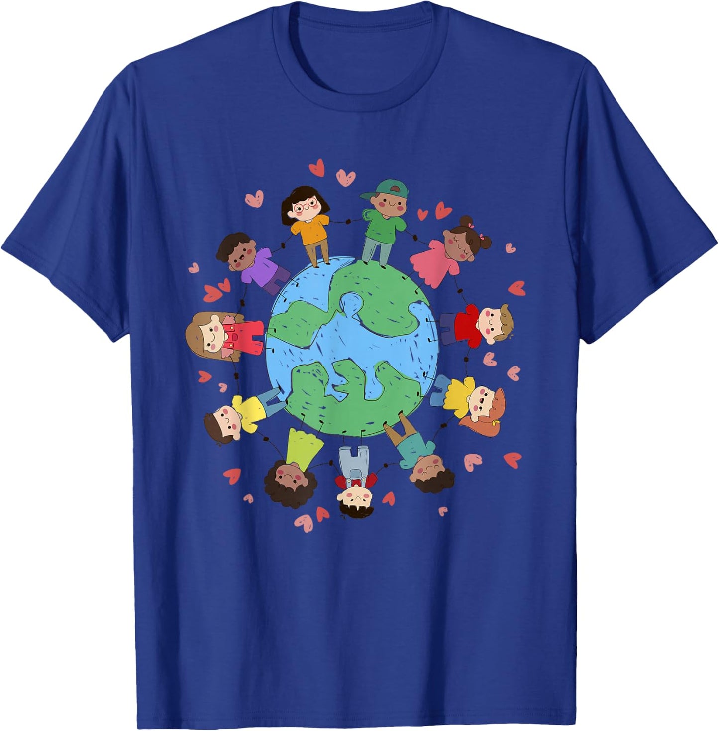 Flags Of The World Cultural Diversity Kids Around The Globe T-Shirt - T-Shirt | Royal