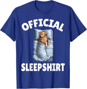 Golden Retriever Dog Official Sleepshirt Napping Pajamas Men Women Kids T-Shirt - T-Shirt | Royal