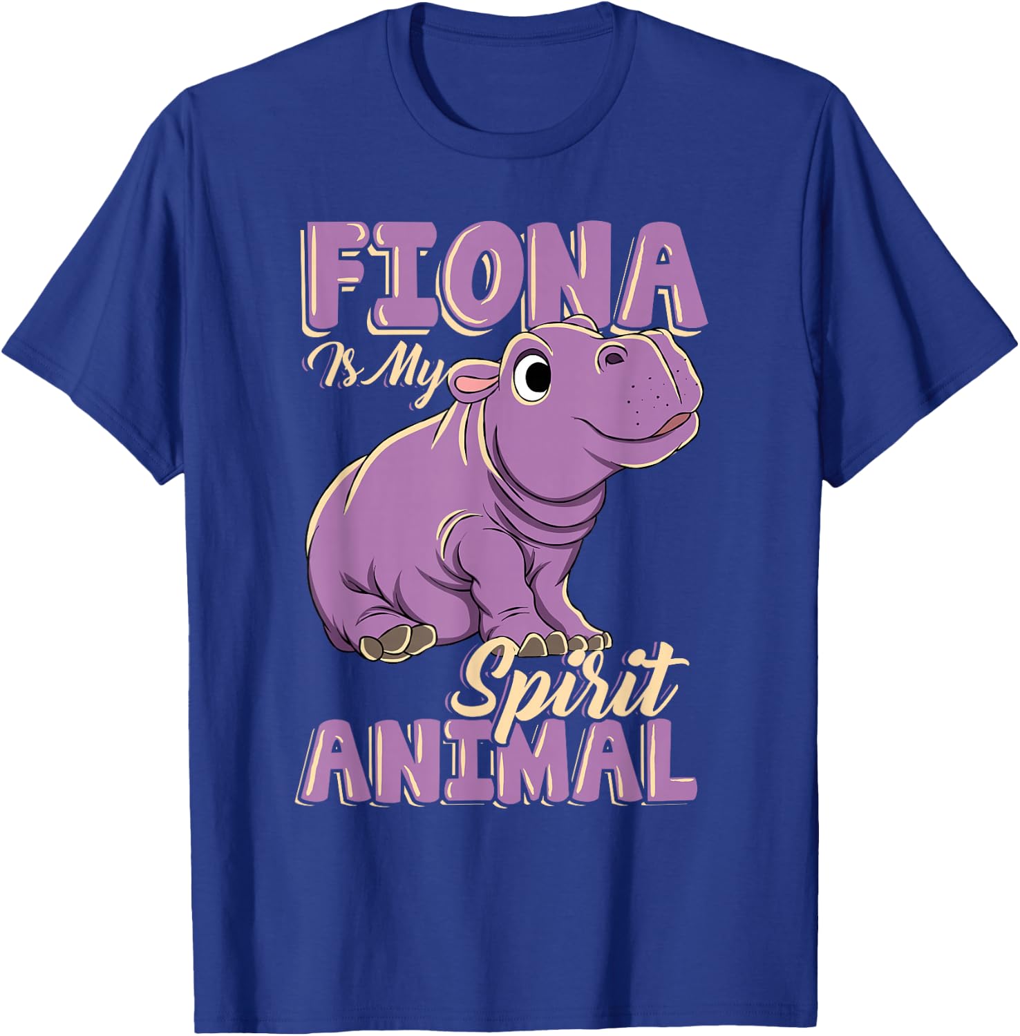 Fiona is My Ghost Animal Baby Hippopotamus Lover T-Shirt - T-Shirt | Royal