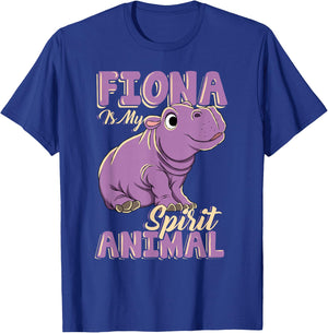 Fiona is My Ghost Animal Baby Hippopotamus Lover T-Shirt - T-Shirt | Royal