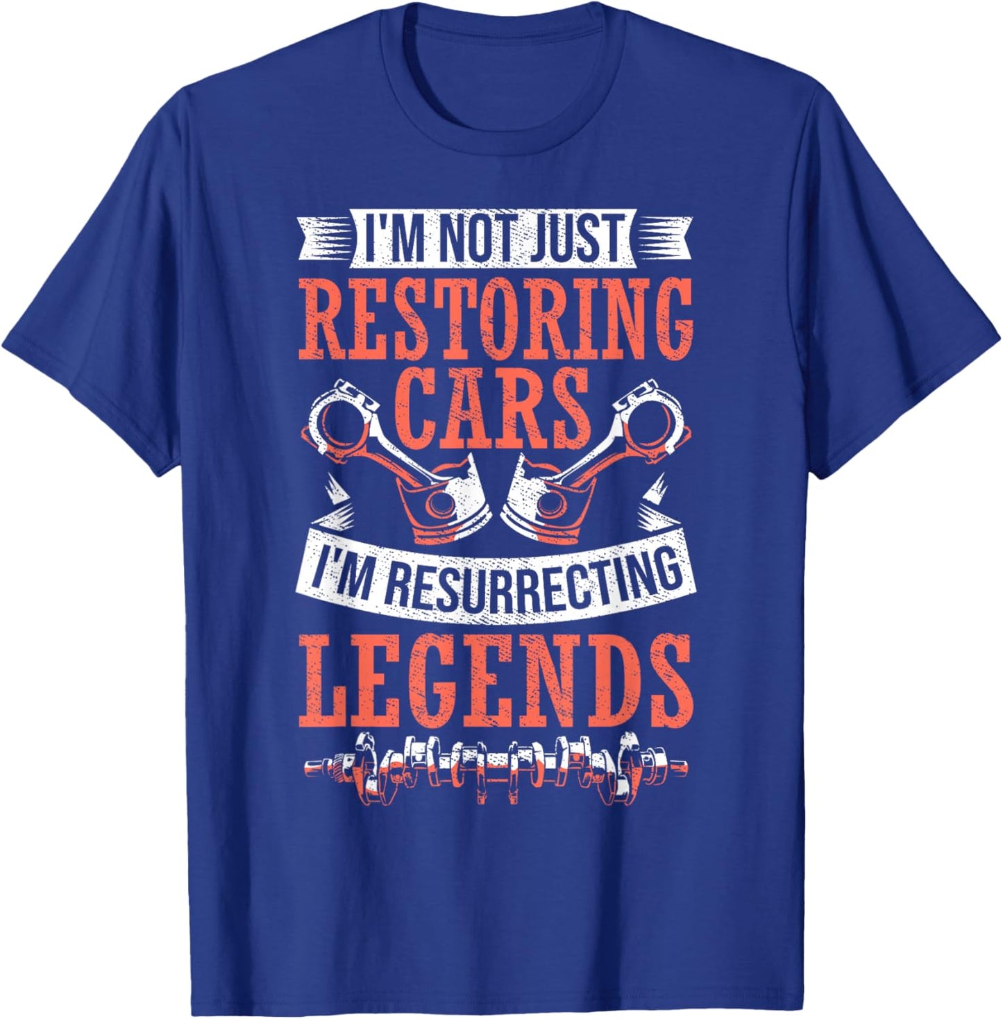 Car Detailing Restorer Auto Mechanic Garage Car Restoration T-Shirt - T-Shirt | Royal