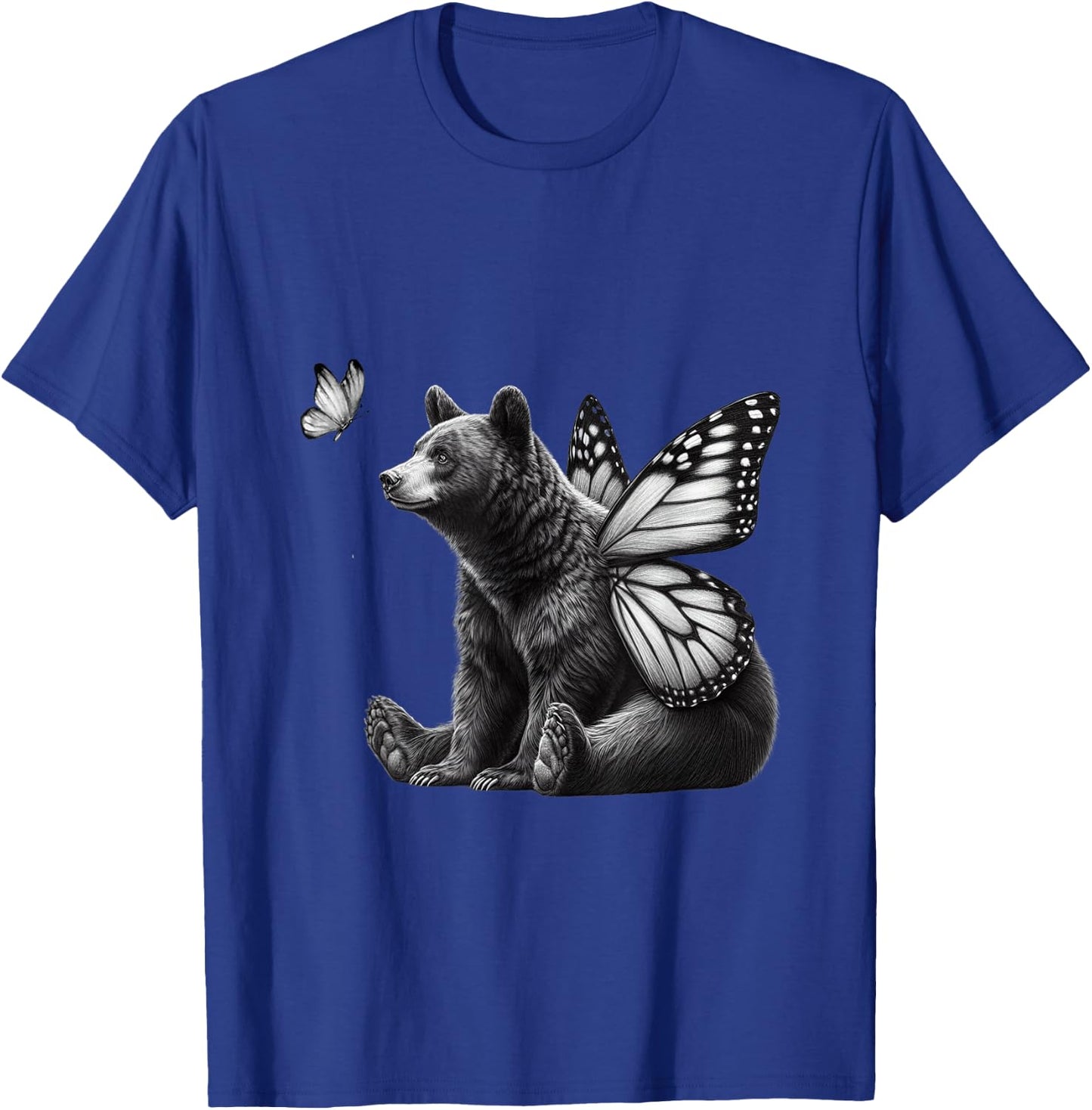 Vintage Butterfly Bear Mama Bear Wild Animal Choose The Bear T-Shirt - T-Shirt | Royal