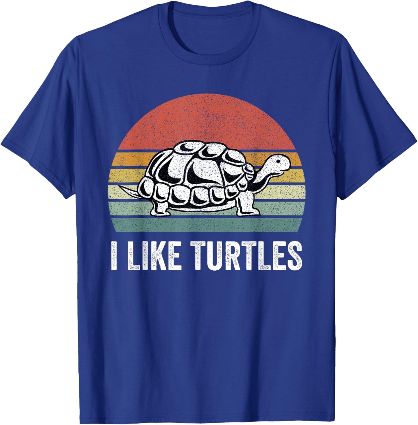 Retro I Like Turtles Turtle Shirt Turtle Lover Gifts Vintage T-Shirt - T-Shirt | Royal
