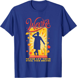 Wonka Movie Wonka Doorway Silhouette T-Shirt - T-Shirt | Royal