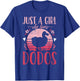 Dodo Birds Just a Girl Who Loves Dodos Retro Vintage T-Shirt - T-Shirt | Royal