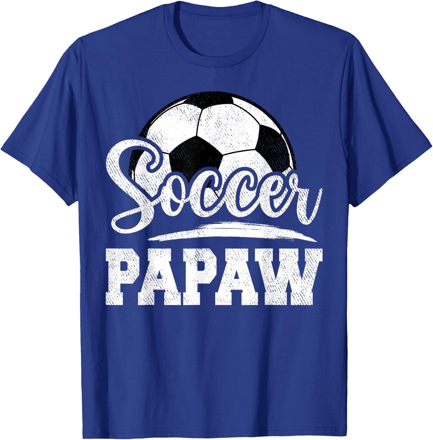 Soccer Papaw Soccer Player Game Day Father's Day T-Shirt - T-Shirt | Royal