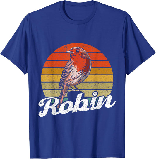 Robin bird design gift bird lover T-Shirt - T-Shirt | Royal