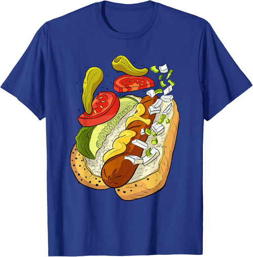 Official Chicago Style Hot Dog Street Art