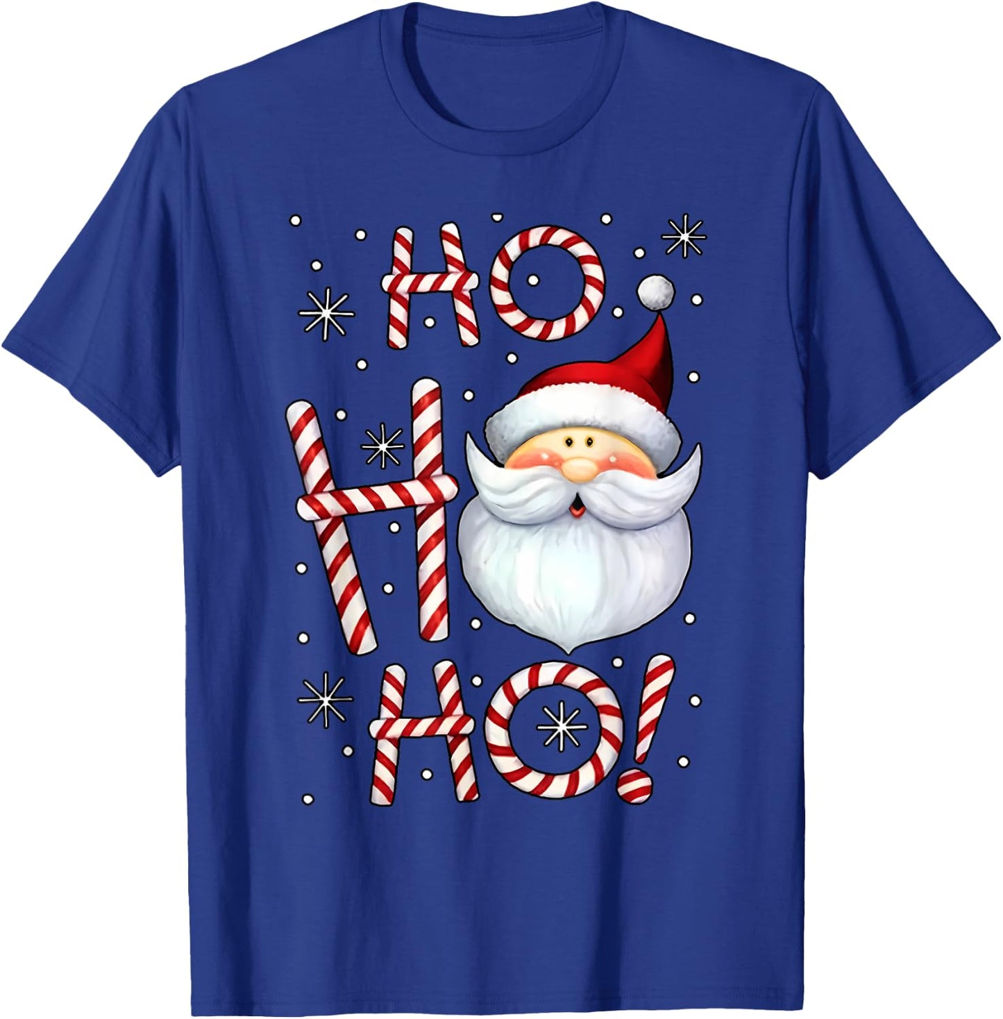 Christmas Santa Claus Candy Cane by Christmas Santa Claus Candy Cane for -Adults & Kids, Black, Small, Short Sleeve T-Shirt - T-Shirt | Royal