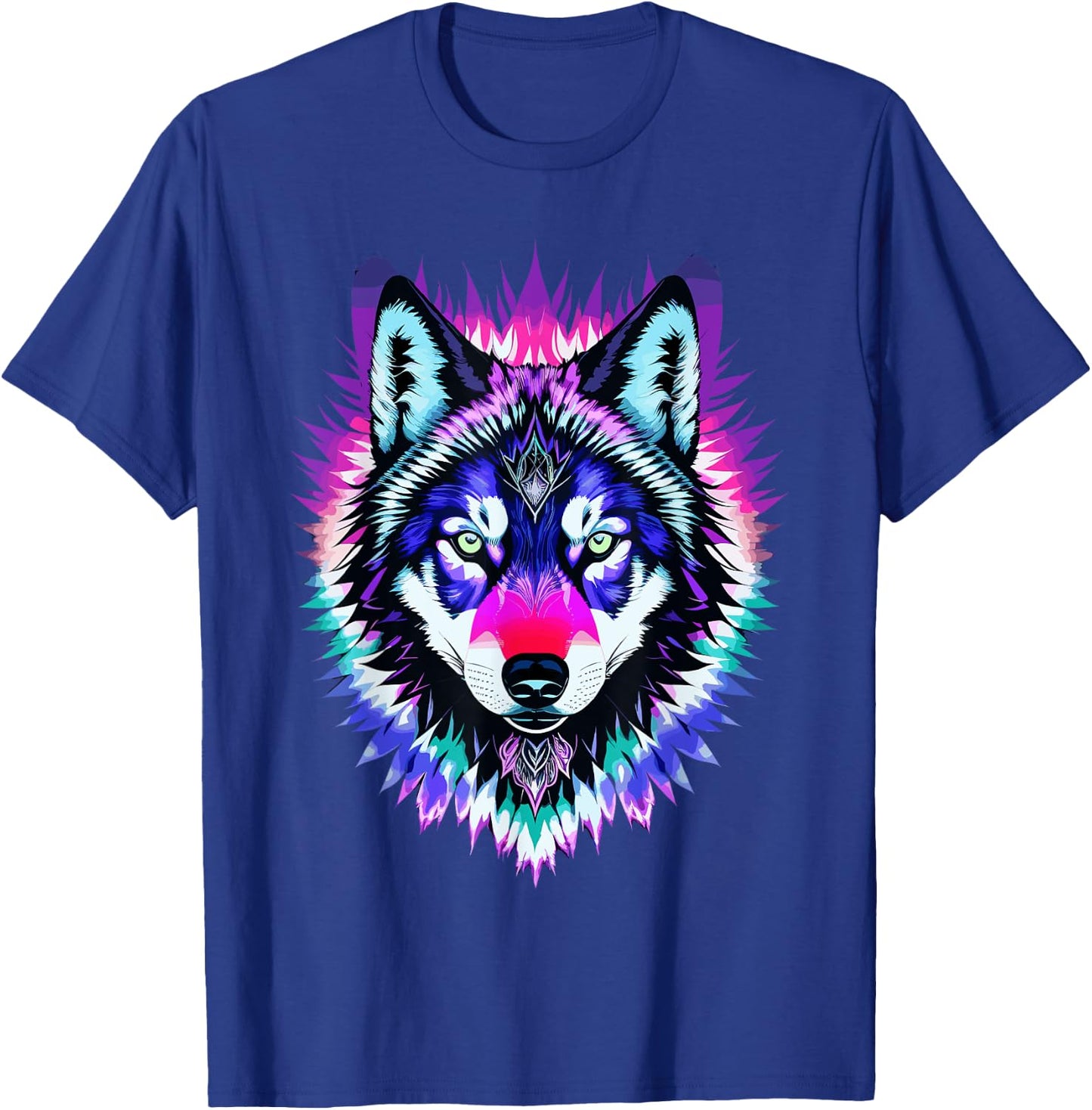 Tie-Dye Wolf T-Shirt - T-Shirt | Royal