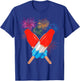 Memorial Day 4th of July Holiday Patriotic Rocket Pop T-Shirt - T-Shirt | Royal