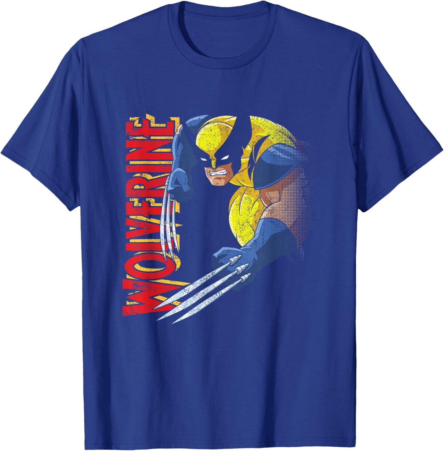 Marvel X-Men Wolverine 90s Animated Series T-Shirt - T-Shirt | Royal