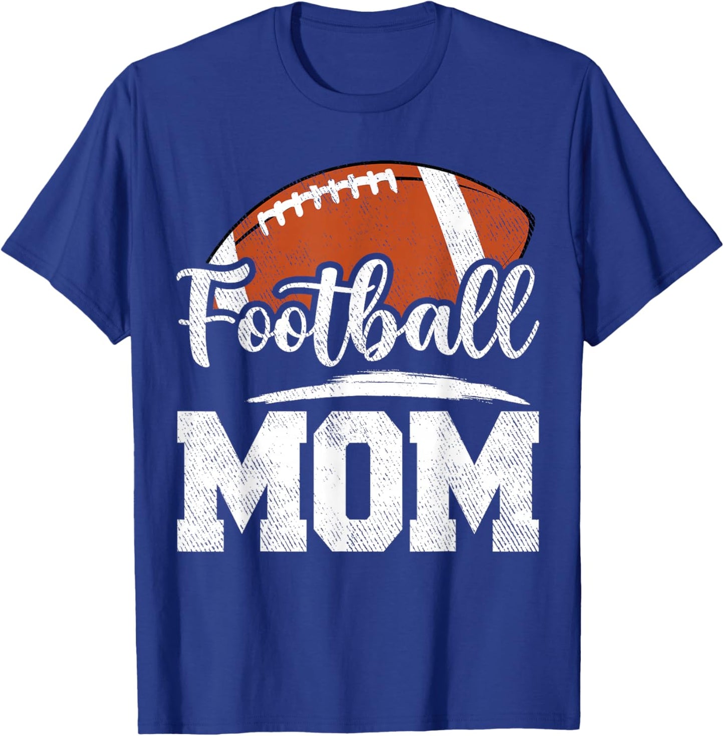 Football Mom Football Player Game Day Mother's Day T-Shirt - T-Shirt | Royal