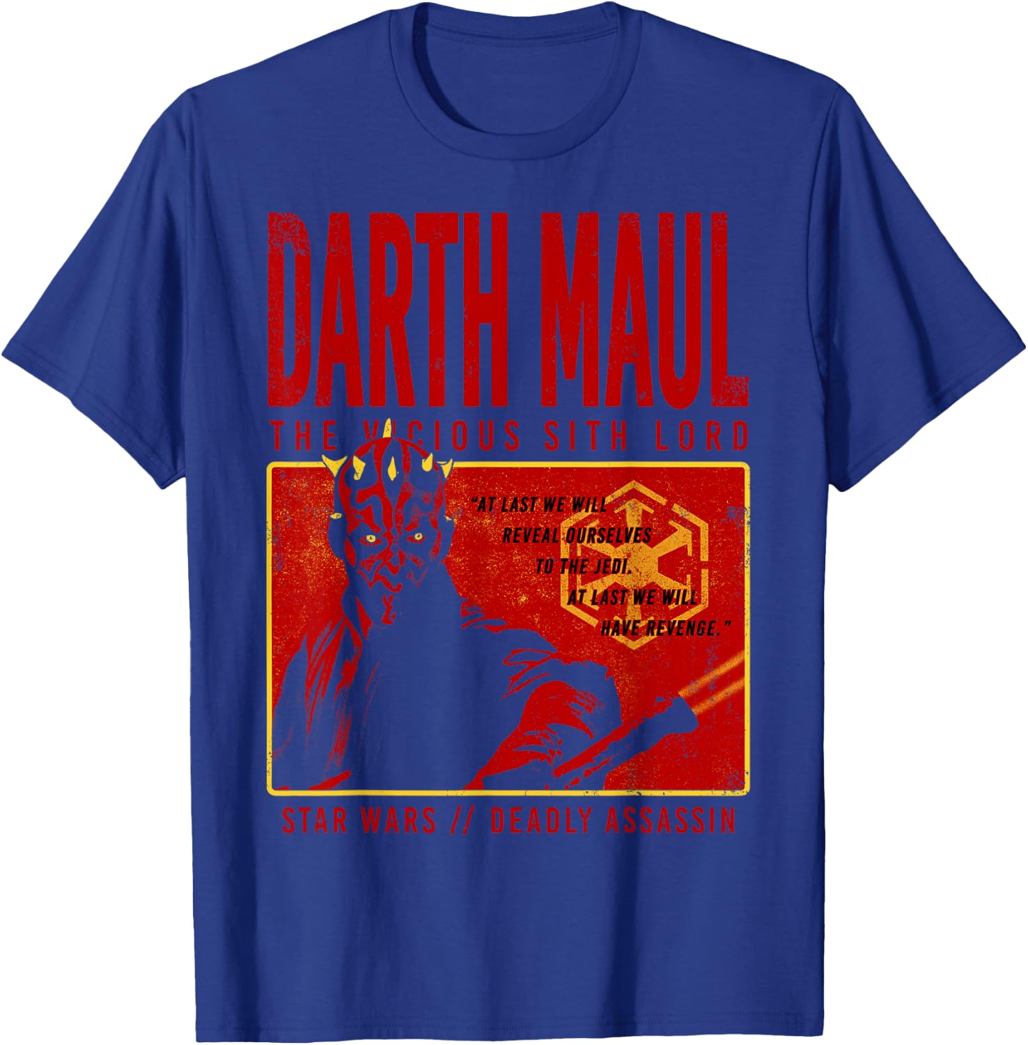 Star Wars Halloween Darth Maul The Vicious Sith Lord T-Shirt - T-Shirt | Royal