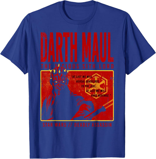 Star Wars Halloween Darth Maul The Vicious Sith Lord T-Shirt - T-Shirt | Royal