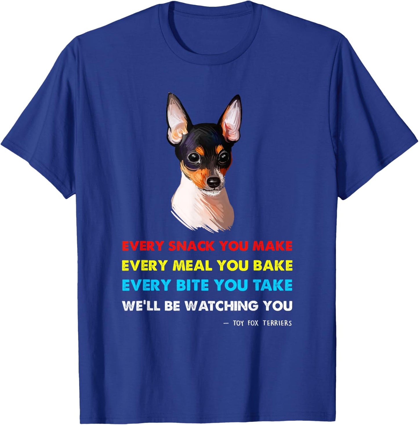 Toy Fox Terrier Dog Shirt | Toy Fox Terrier T-Shirt - T-Shirt | Royal
