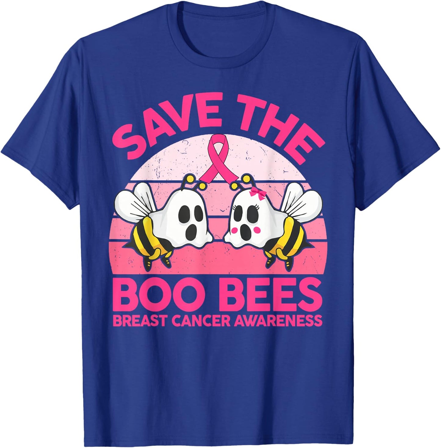 Save The Boobees Boo Bees Breast Cancer Halloween Women T-Shirt - T-Shirt | Royal