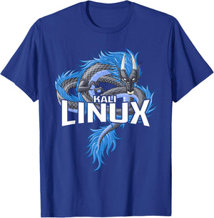 Kali Linux Dragon Artistic Representation T-Shirt - T-Shirt | Royal